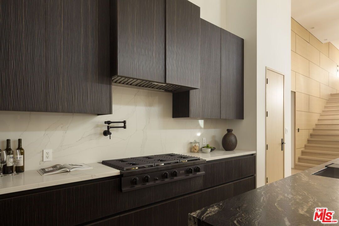 Interior, Kitchen, Marble Walls, Stainless Steel Appliances