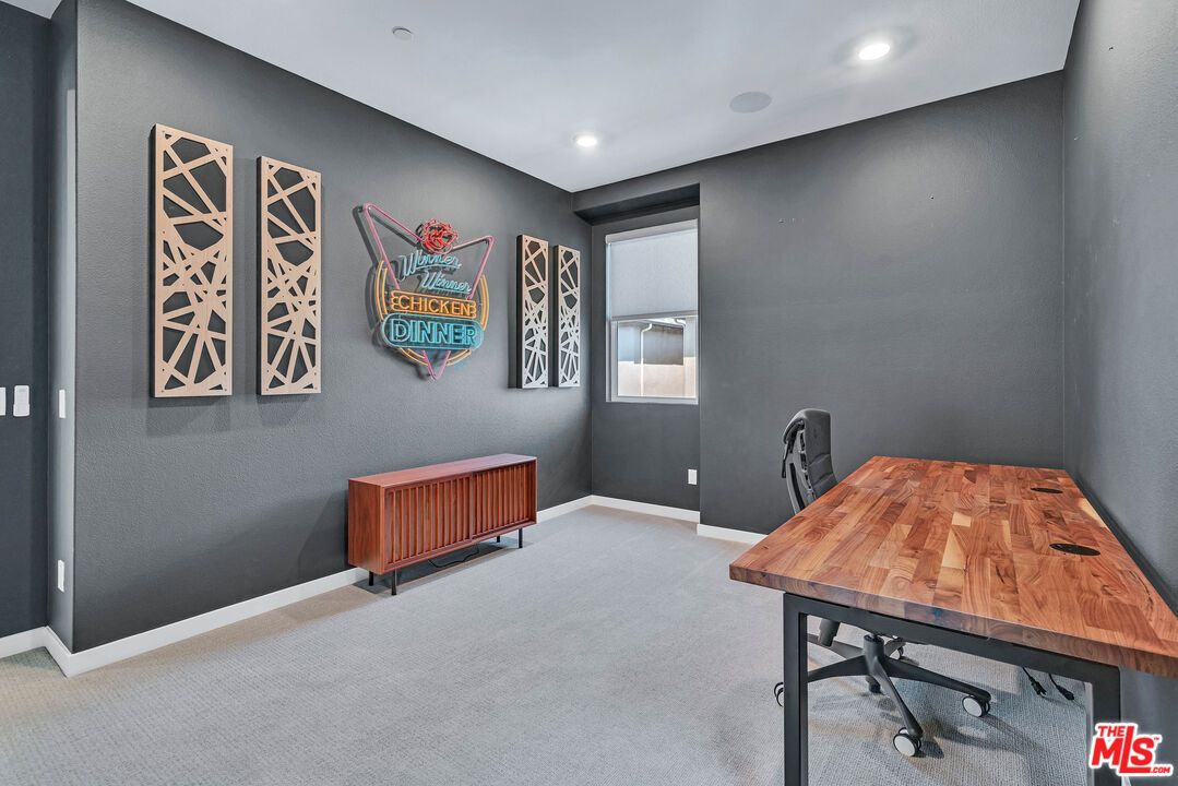 Home Office, Interior, Recessed Lighting