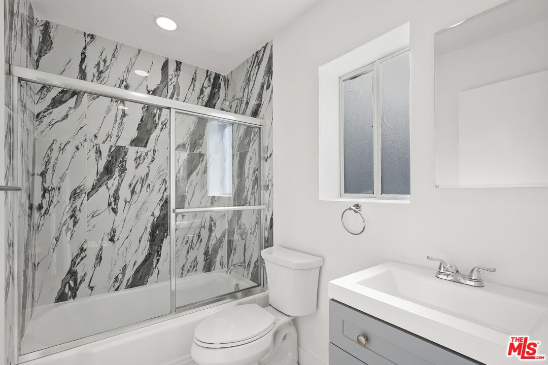 Bathroom, Glass Shower, Interior, Marble Walls, Recessed Lighting