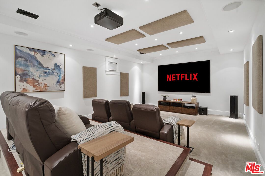Home Theatre Room, Interior, Projection Screen, Recessed Lighting, Theatre Room