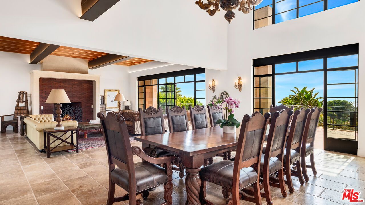 Dining room, Fireplace, Interior, Living room, Wooden Beams