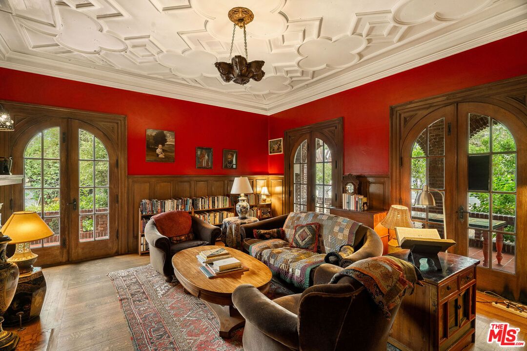 Chandelier, Interior, Living room, Wood Texture Flooring