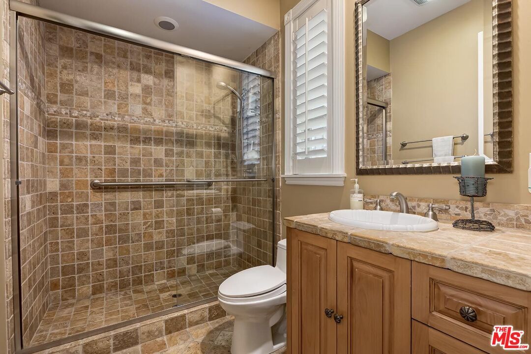 Bathroom, Glass Shower, Interior, Tile Countertops