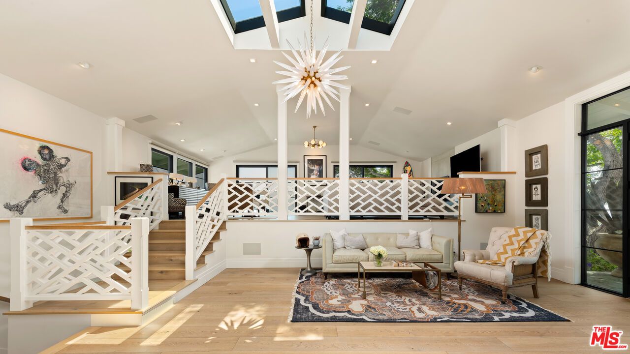 Chandelier, Glass Ceilings, Interior, Recessed Lighting, Wood Texture Flooring