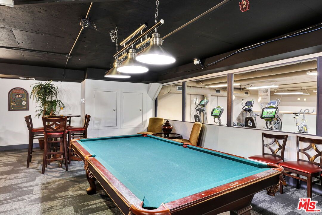 Billiard Table, Game Room, Interior, Pendant Lights
