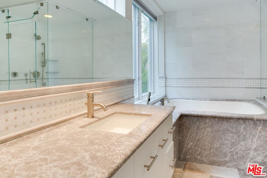 Bathroom, Dual Sink Vanities, Glass Shower, Interior
