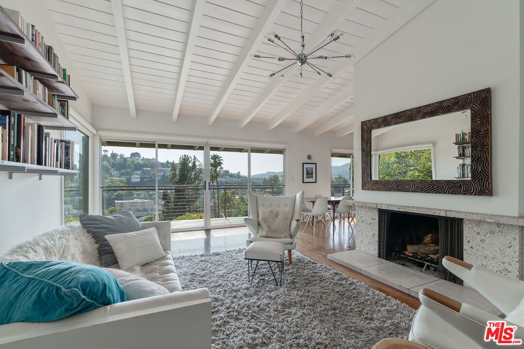 Dining room, Fireplace, Interior, Living room