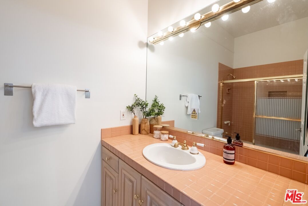 Bathroom, Glass Shower, Interior, Tile Countertops