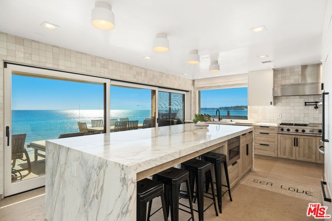 Interior, Kitchen, Recessed Lighting, Stainless Steel Appliances, Water