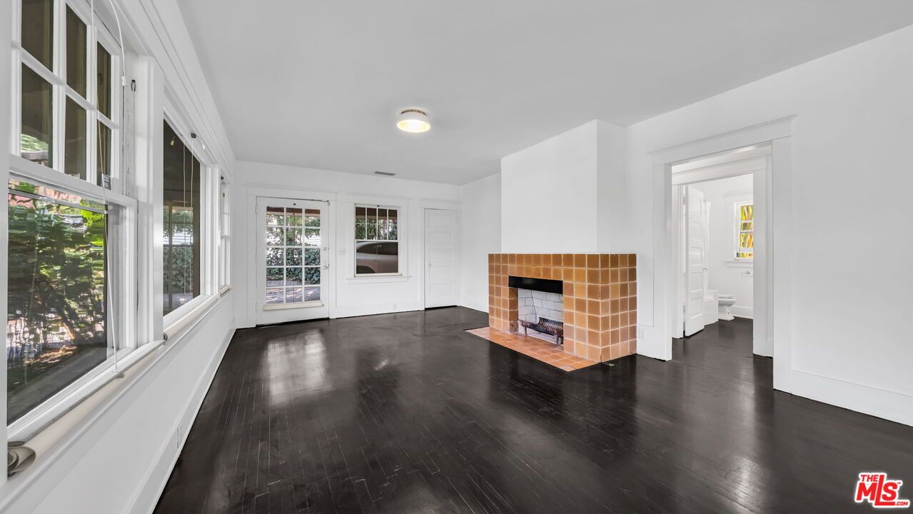 Empty room, Fireplace, Interior, Wood Texture Flooring
