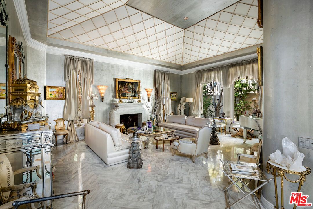 Fireplace, Interior, Living room, Marble, Piano, Wood Texture Flooring