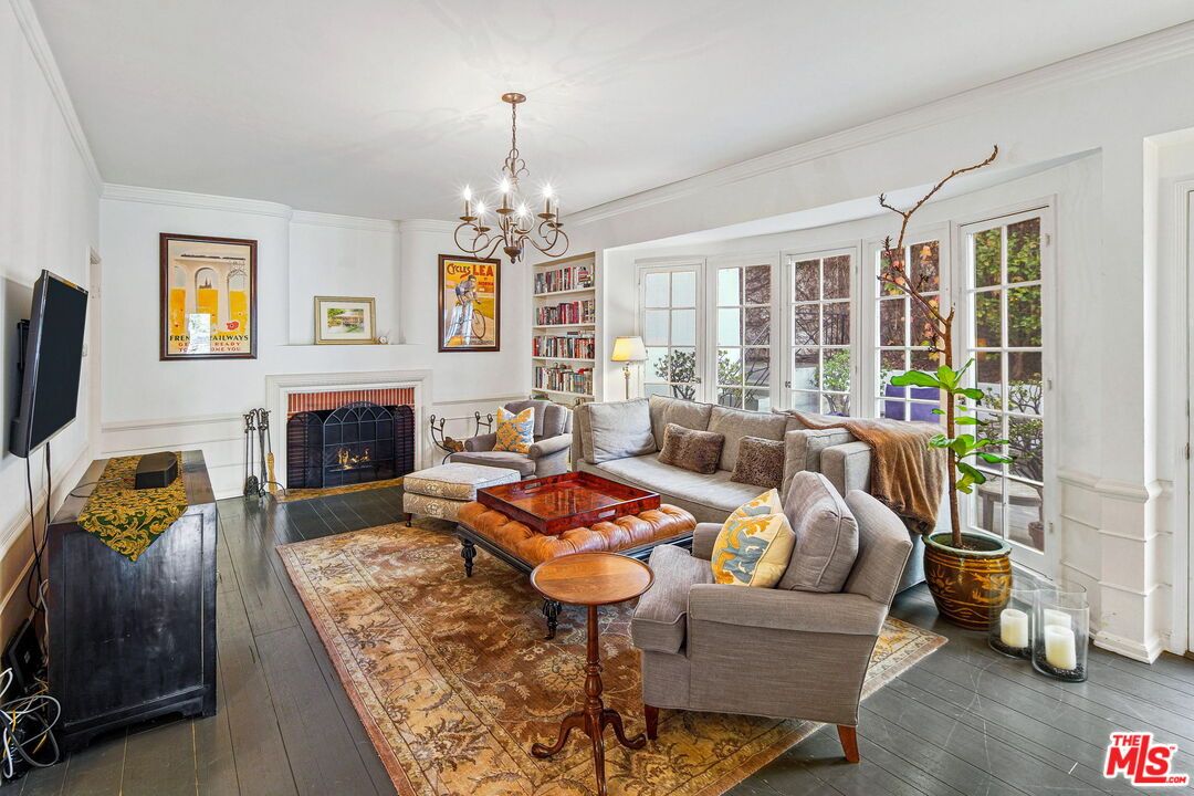 Chandelier, Fireplace, Interior, Living room, Wood Texture Flooring