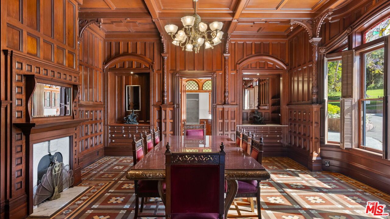 Chandelier, Fireplace, Interior, Wooden Beams, Wooden Ceilings, Wood Texture Flooring, Wooden Walls