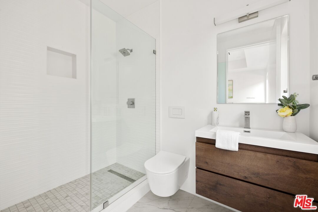 Bathroom, Glass Shower, Interior, Marble