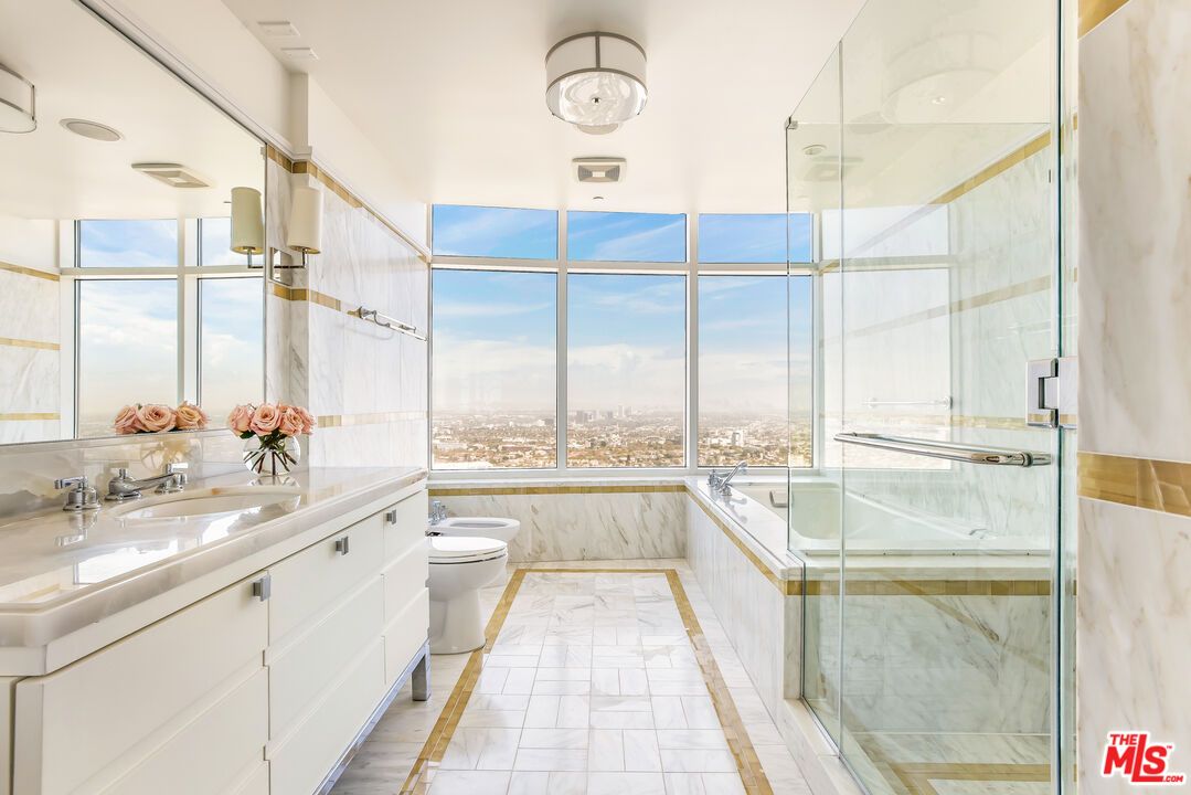 Bathroom, Glass Shower, Interior, Marble, Marble Walls