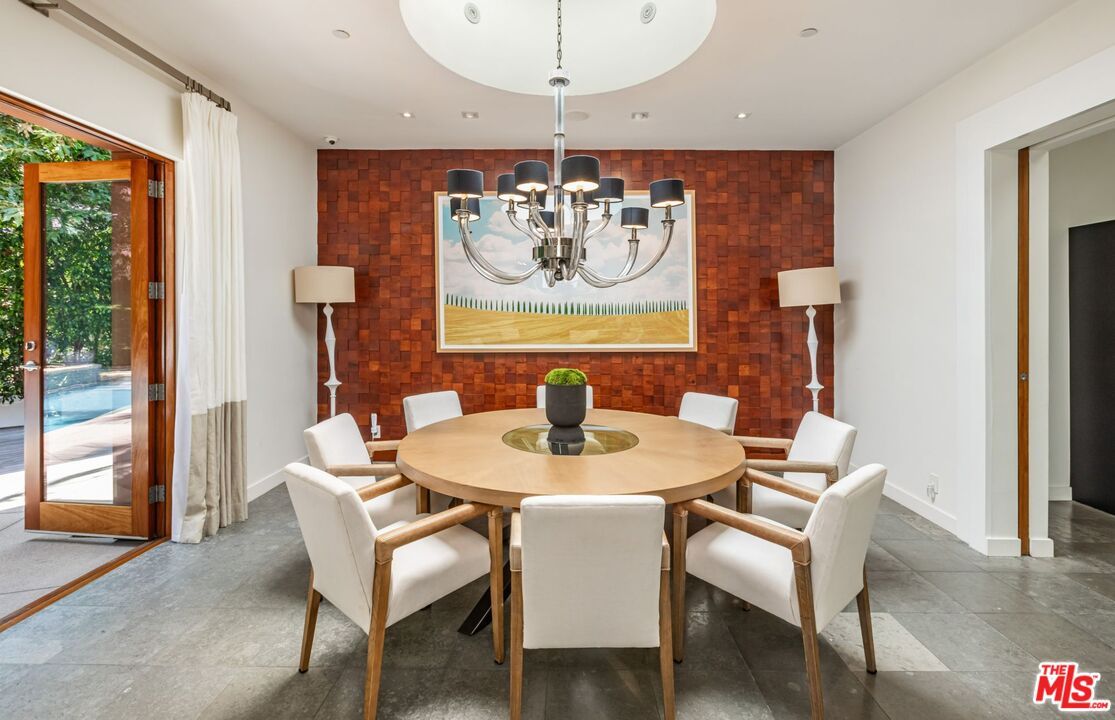 Chandelier, Dining room, Interior, Recessed Lighting, Wooden Walls