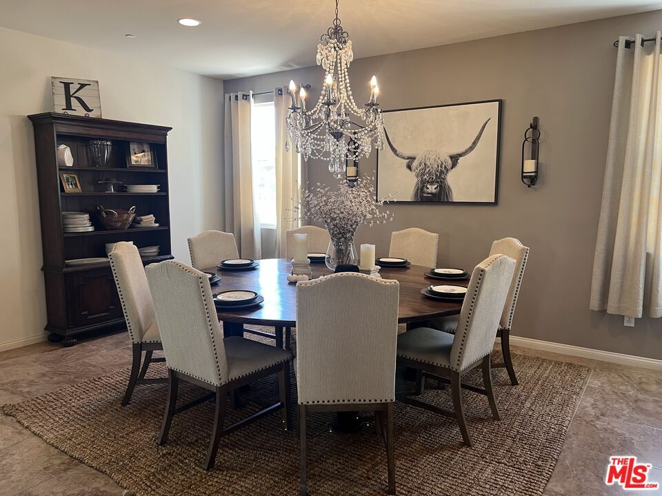 Chandelier, Dining room, Interior, Recessed Lighting