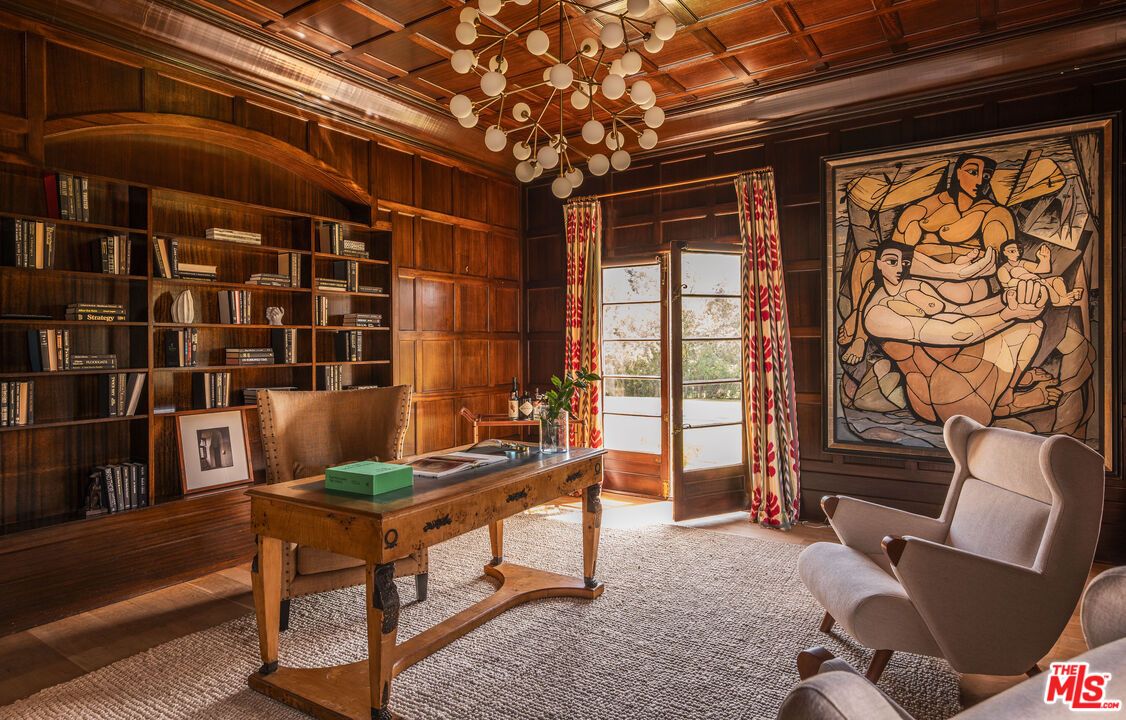 Home Office, Interior, Wooden Beams, Wooden Ceilings, Wood Texture Flooring, Wooden Walls