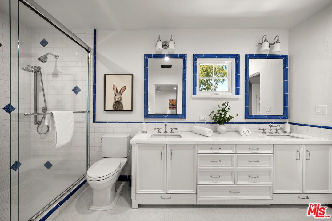 Bathroom, Dual Sink Vanities, Glass Shower, Interior