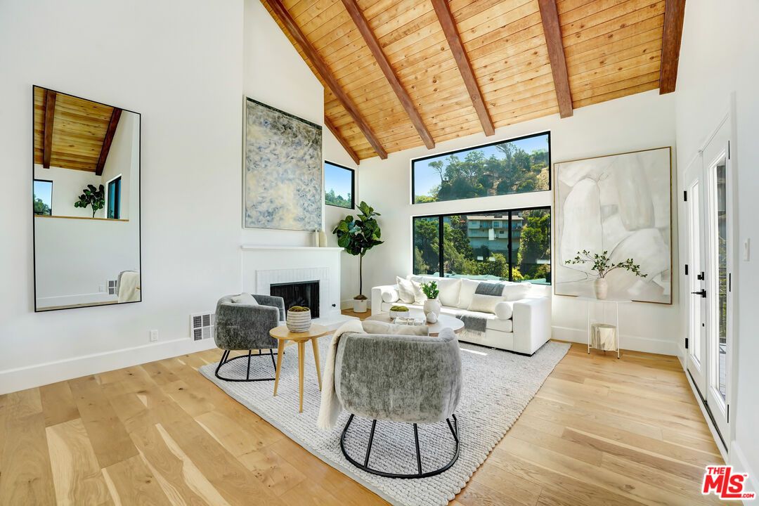 Fireplace, Interior, Living room, Wooden Beams, Wooden Ceilings, Wood Texture Flooring