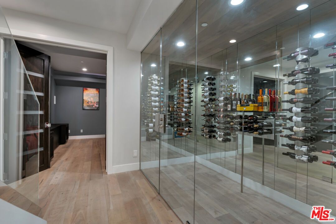 Interior, Recessed Lighting, Wine Storage, Wood Texture Flooring