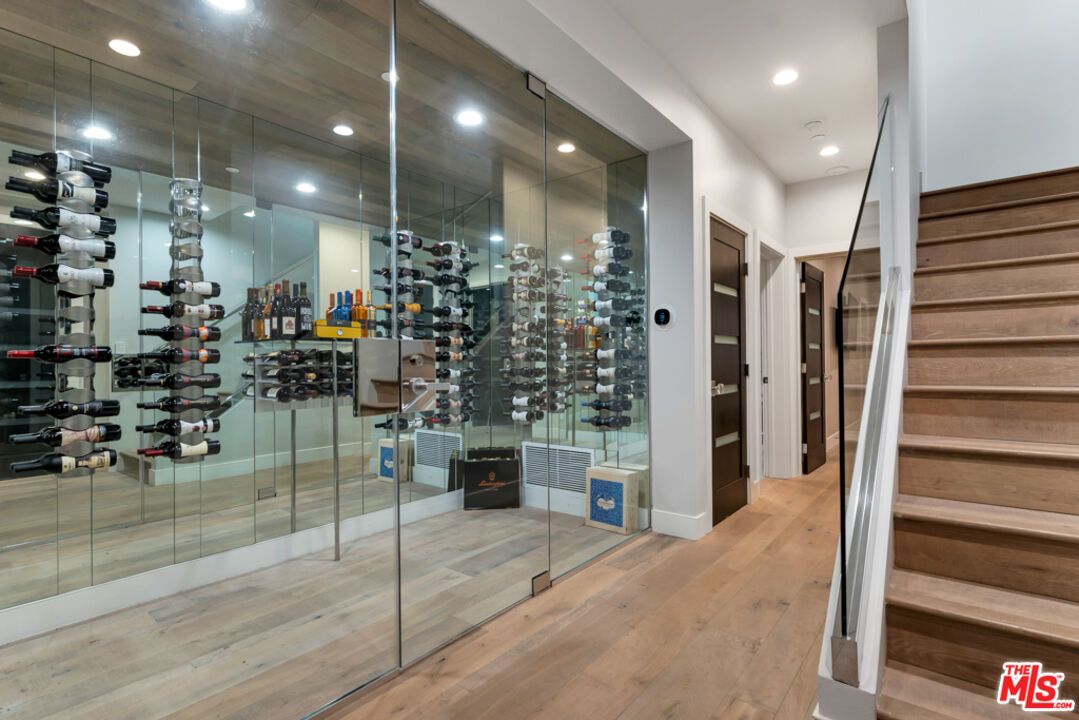 Interior, Recessed Lighting, Wine Storage, Wood Texture Flooring
