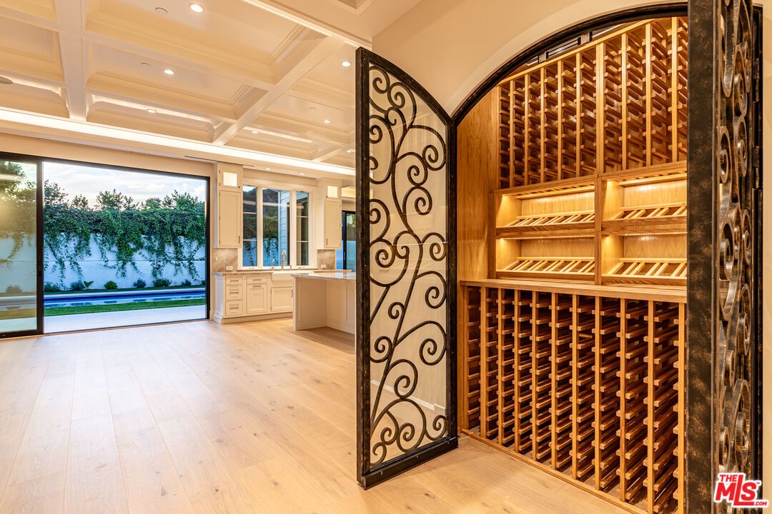 Interior, Recessed Lighting, Wine Storage, Wood Texture Flooring