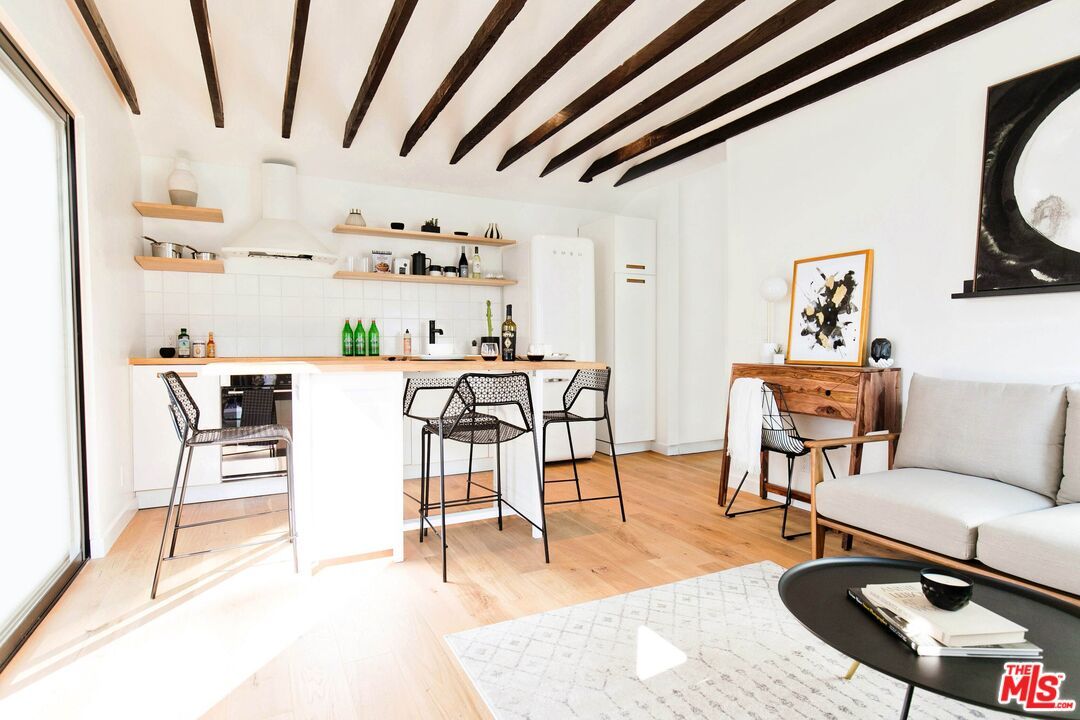 Interior, Kitchen, Wooden Beams, Wood Texture Flooring