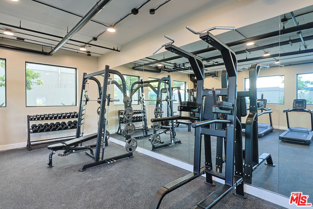 Fitness Equipment, Gym, Interior, Recessed Lighting