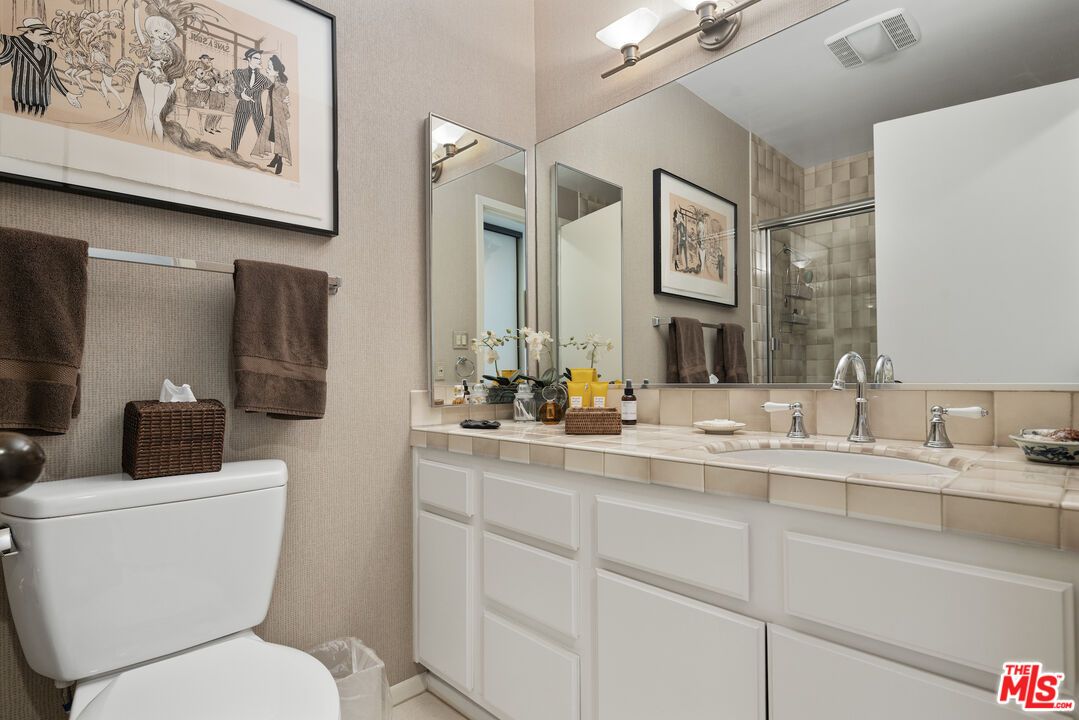 Bathroom, Dual Sink Vanities, Interior, Tile Countertops
