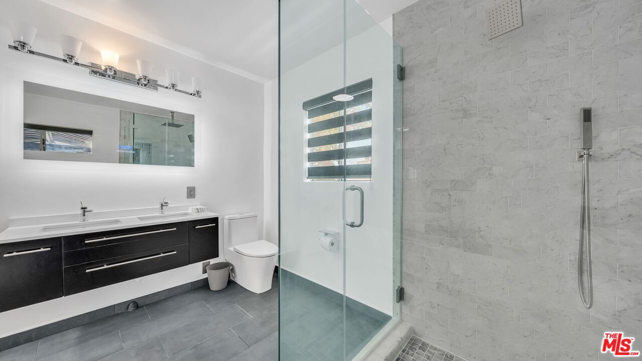 Bathroom, Glass Shower, Interior, Marble Walls