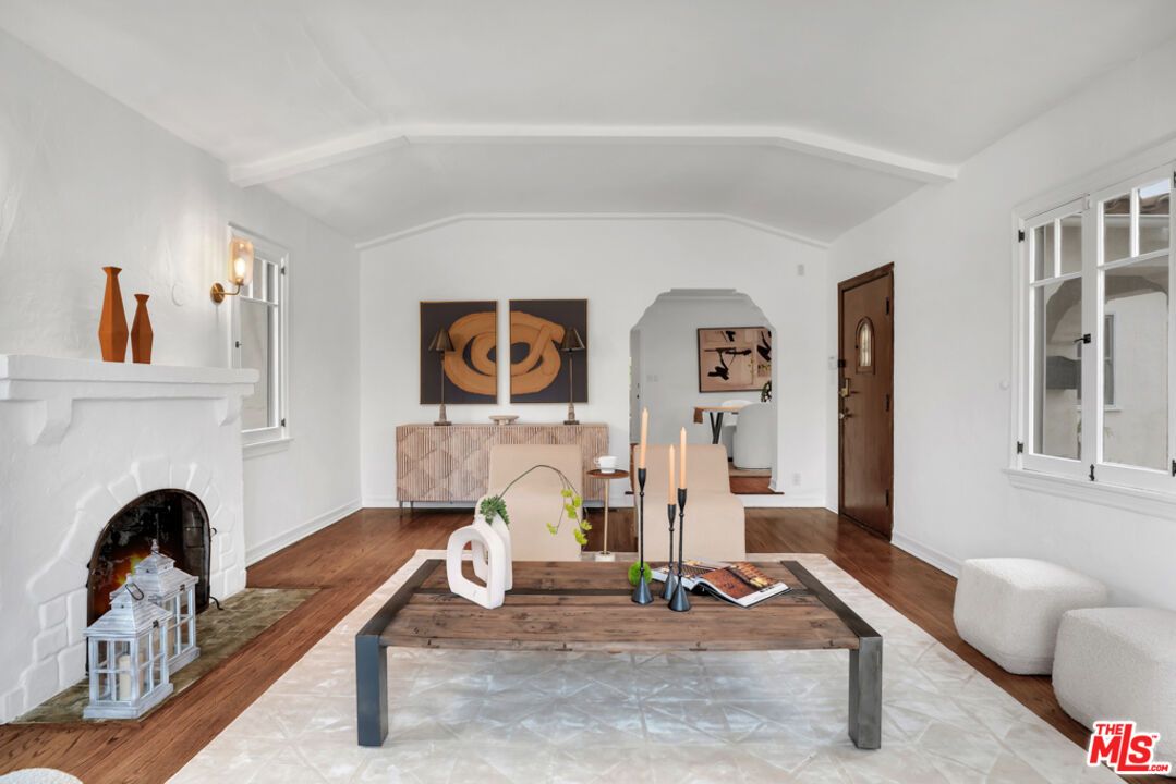 Fireplace, Interior, Wood Texture Flooring