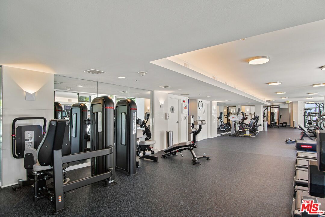 Fitness Equipment, Gym, Interior, Recessed Lighting