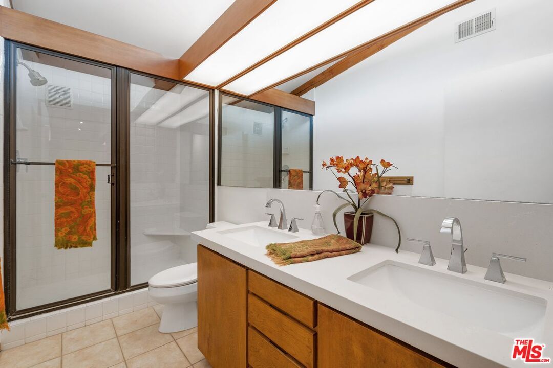 Bathroom, Dual Sink Vanities, Glass Shower, Interior