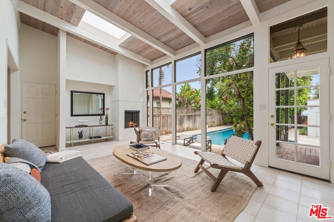Fireplace, Interior, Living room, Sun Room, Wooden Ceilings