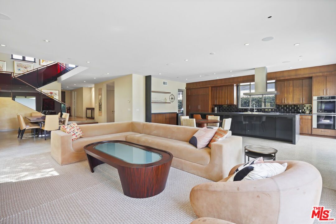 Dining room, Interior, Kitchen, Living room, Recessed Lighting, Stainless Steel Appliances