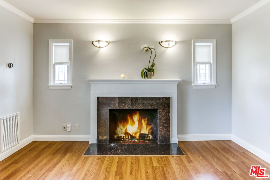 Fireplace, Interior, Wood Texture Flooring
