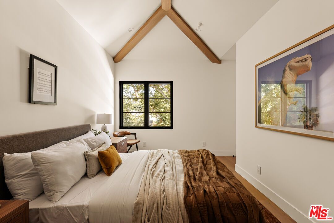 Bedroom, Interior, Wooden Beams, Wood Texture Flooring