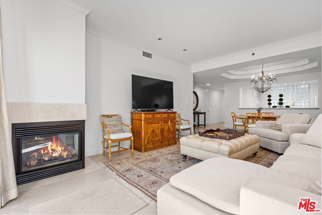 Chandelier, Dining room, Fireplace, Interior, Living room, Pendant Lights, Recessed Lighting