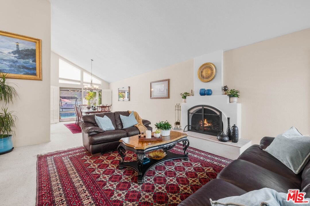 Chandelier, Dining room, Fireplace, Interior, Living room
