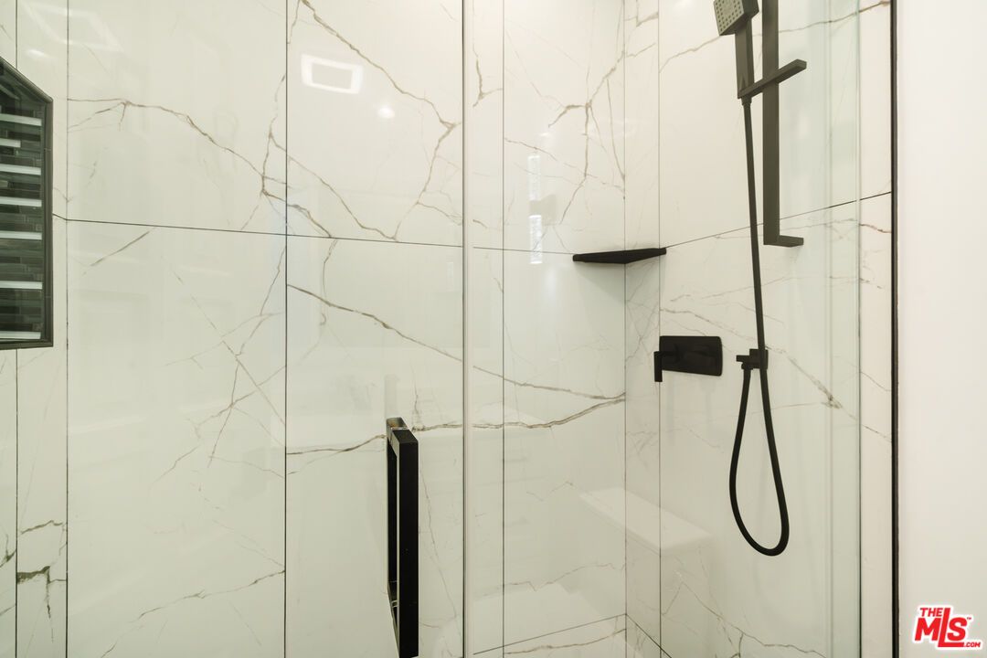 Bathroom, Glass Shower, Interior, Marble Walls