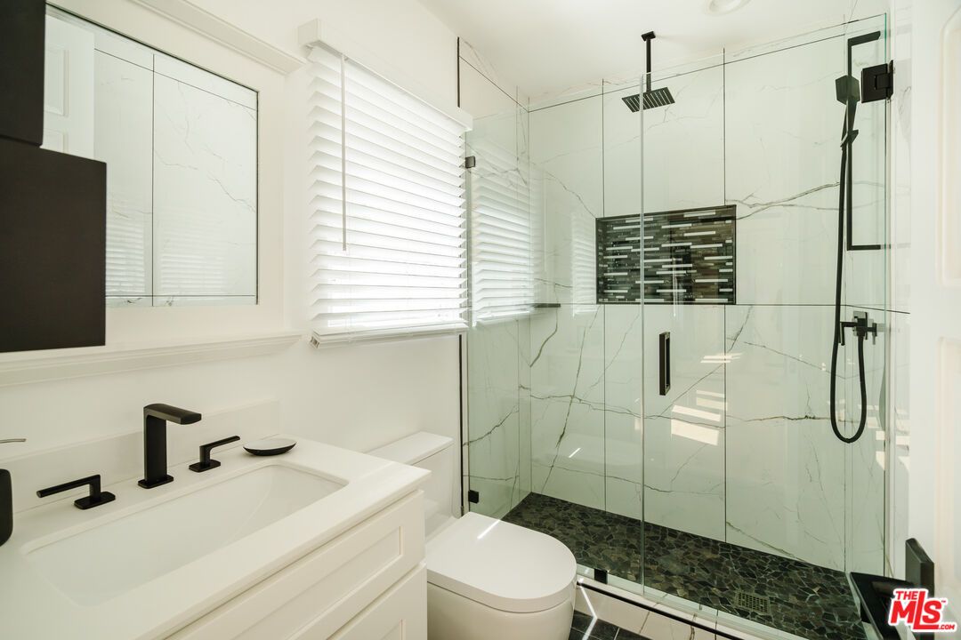 Bathroom, Glass Shower, Interior, Marble Walls