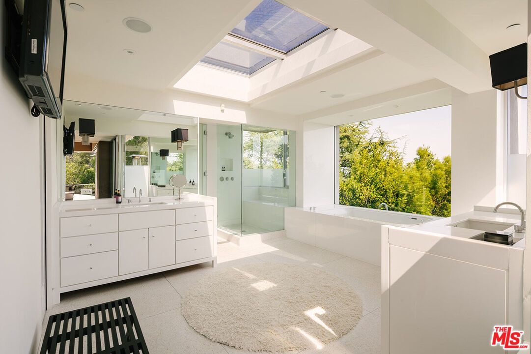 Bathroom, Glass Ceilings, Glass Shower, Interior, Recessed Lighting