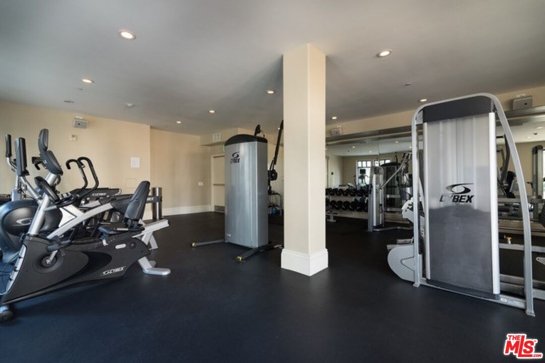Fitness Equipment, Gym, Interior, Recessed Lighting