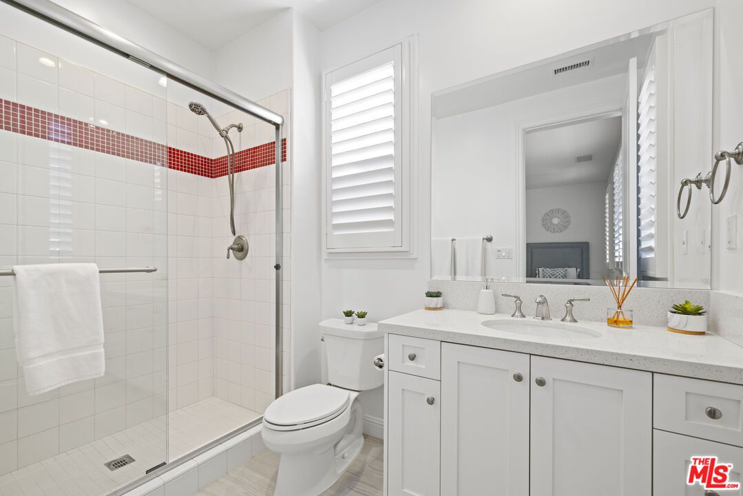 Bathroom, Glass Shower, Interior, Wood Texture Flooring