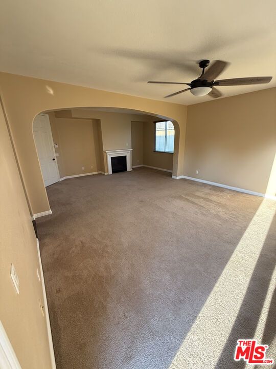 Empty room, Fireplace, Interior