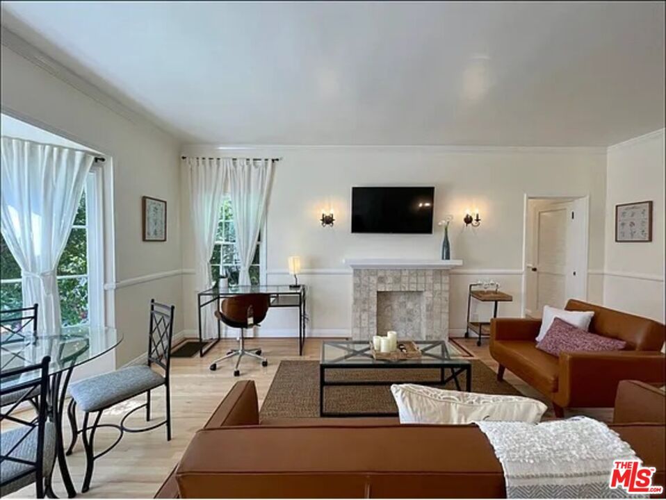 Fireplace, Home Office, Interior, Living room, Wood Texture Flooring