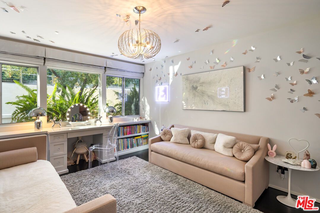 Chandelier, Home Office, Interior