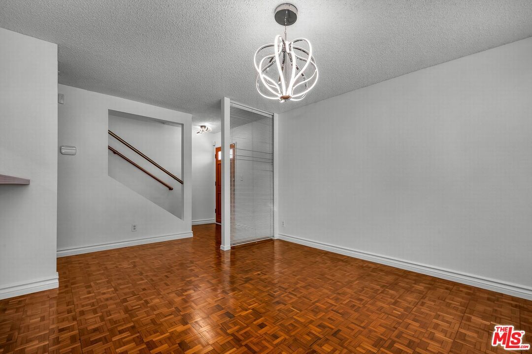 Chandelier, Empty room, Interior, Wood Texture Flooring