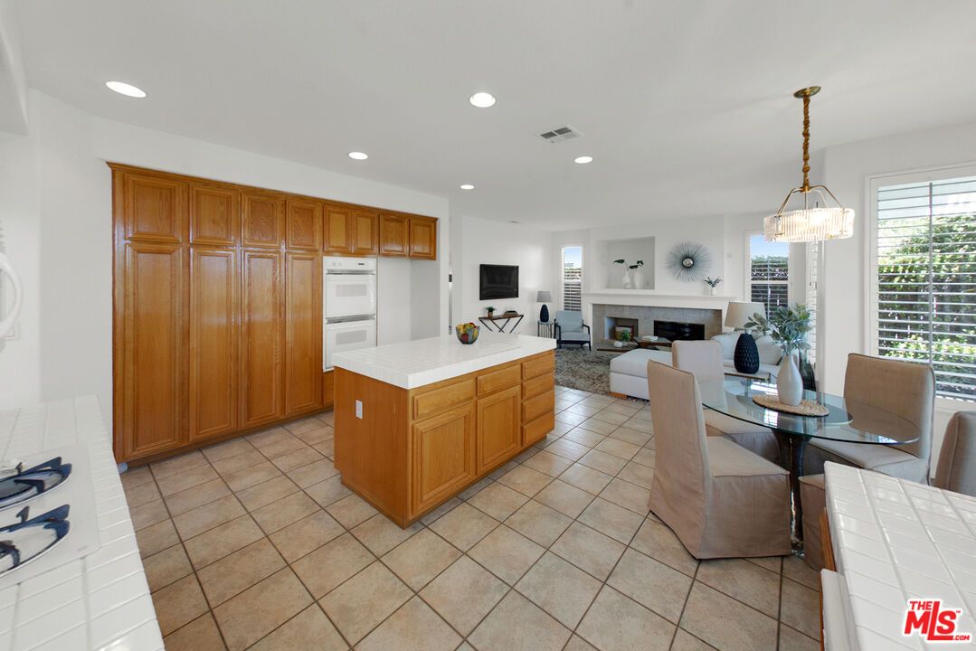Dining room, Fireplace, Interior, Kitchen, Living room, Pendant Lights, Recessed Lighting